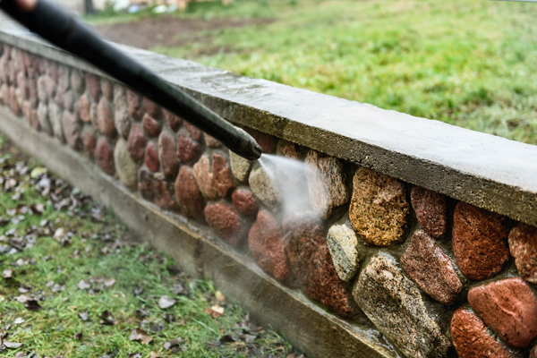 Power washing stone